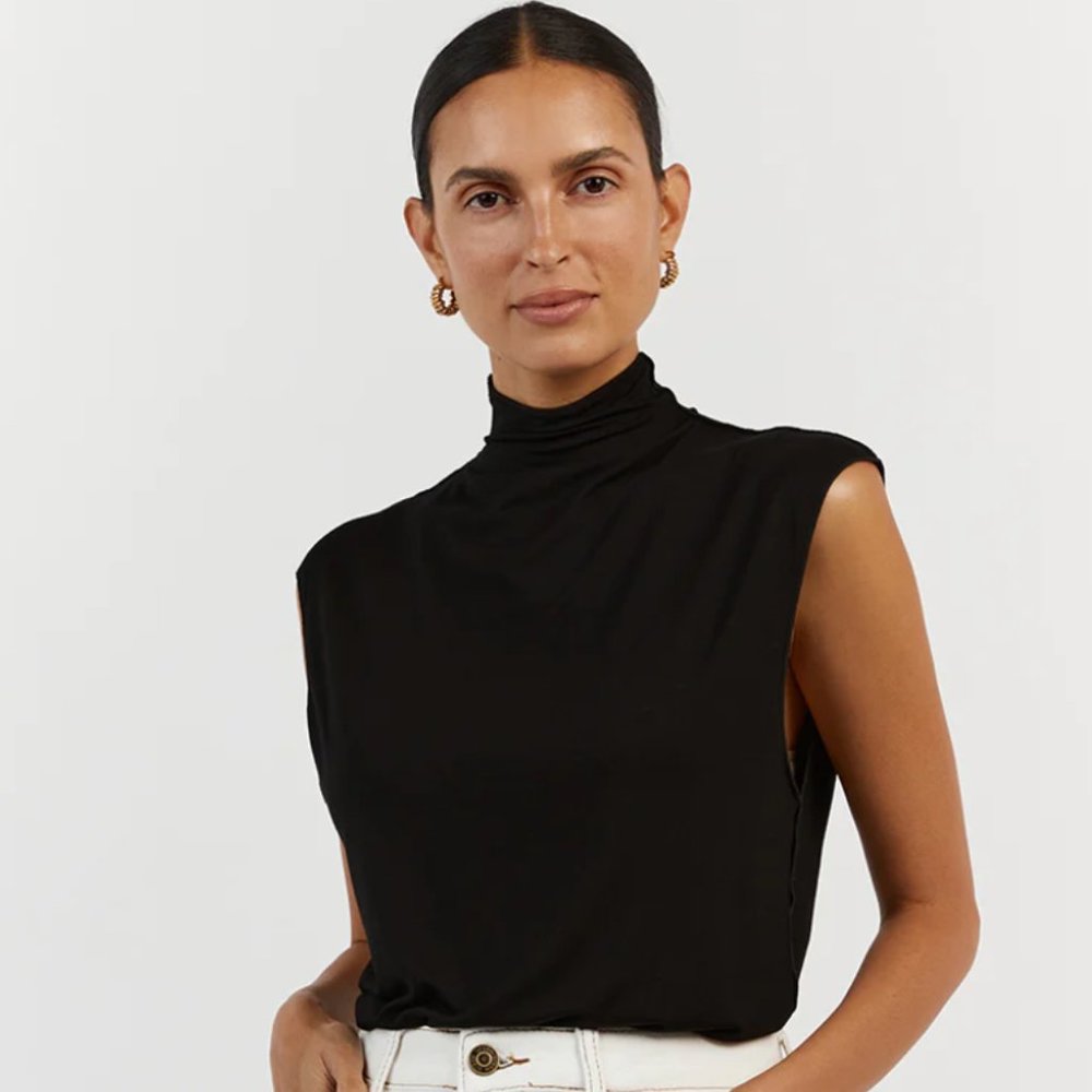 Dissh Ryder black sleeveless top